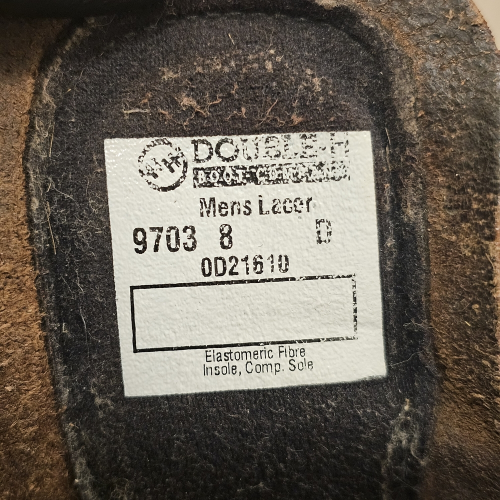 Double H Lacer Dark Brown Leather Boots - Picture 12 of 15